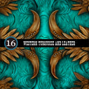 Western Turquoise and Leather Collection Vinyl collection- 12x12 vinyl sheets-20 designs available