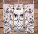 3D Owl Tumbler wraps- 8 Designs