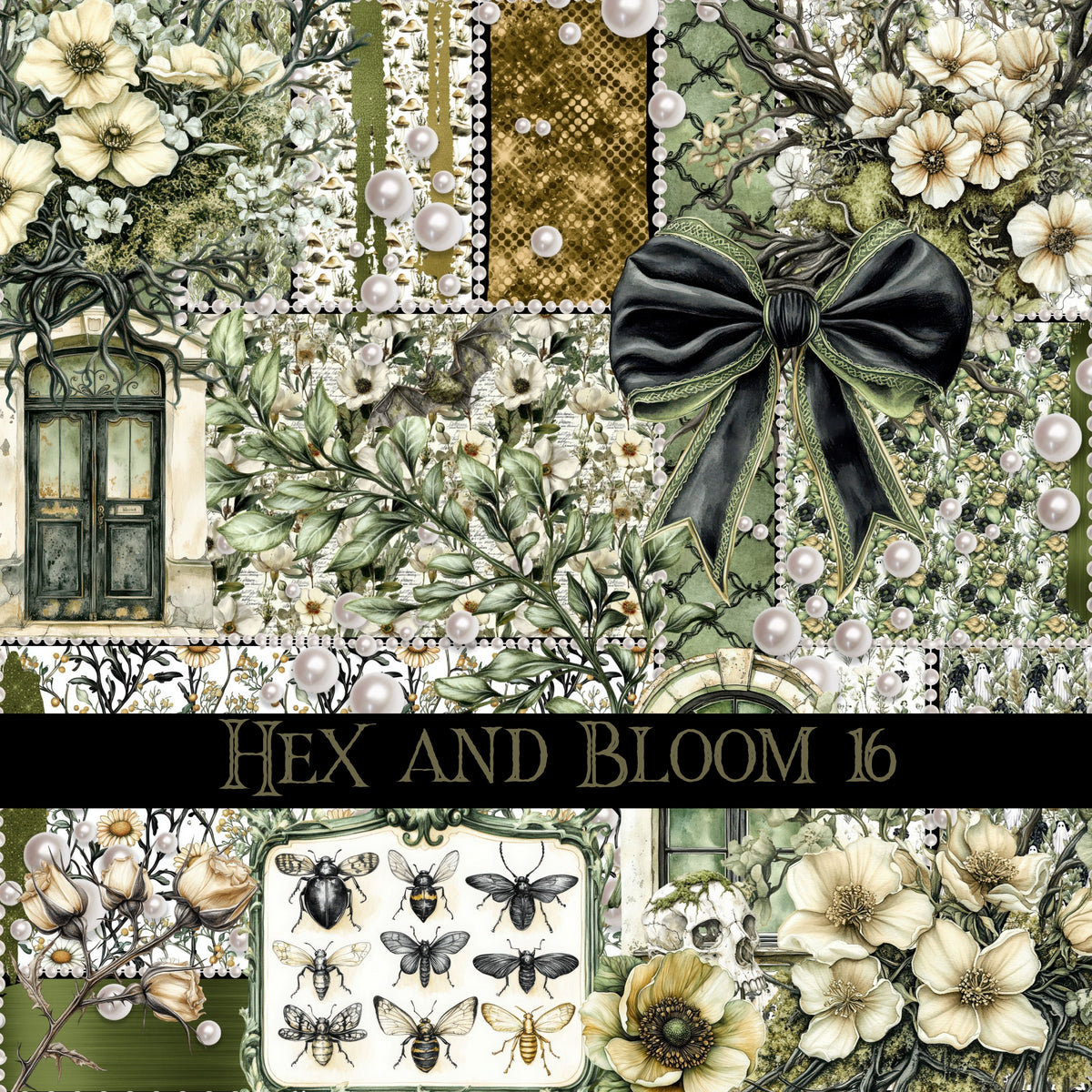 Hex and Bloom Vinyl collection- 12x12 vinyl sheets-16 designs available