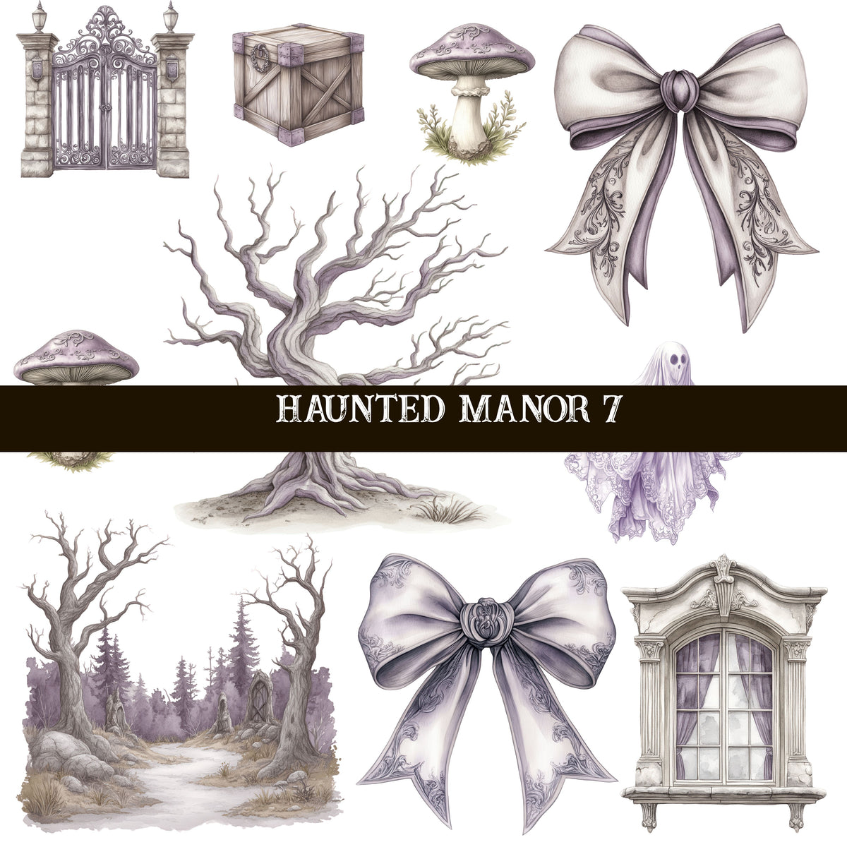 Haunted Manor Collection Decal sheets- 7 styles