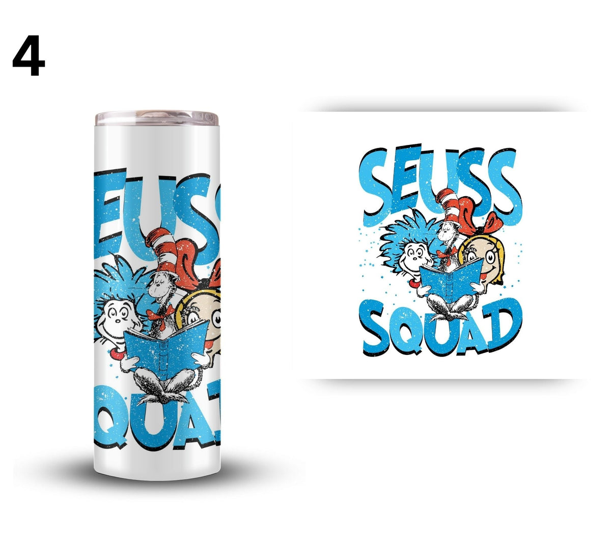 Seuss UV DTF Decals- 12 designs 4 Sizes