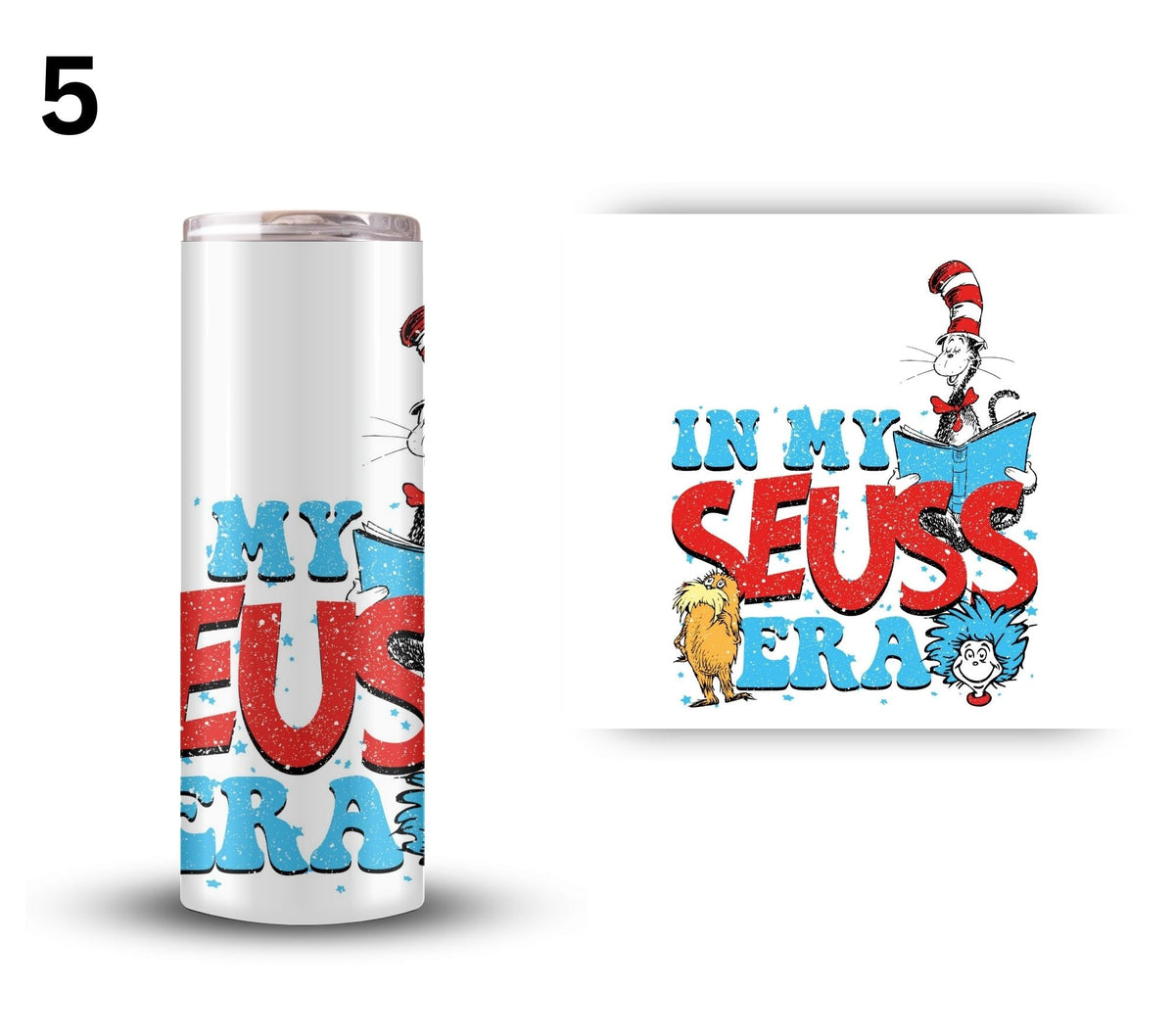 Seuss UV DTF Decals- 12 designs 4 Sizes