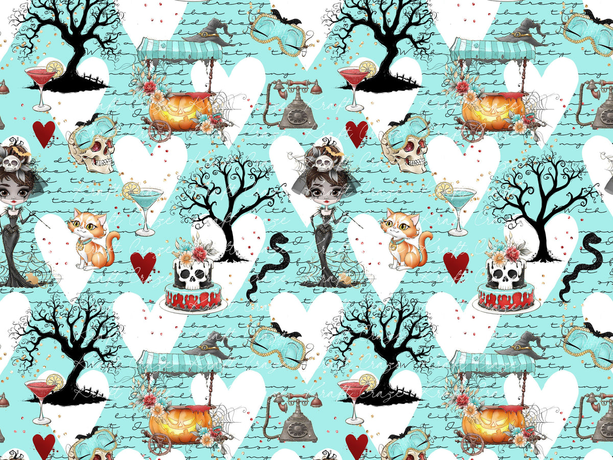 Halloween Tiffany Vinyl collection- 12x12 vinyl sheets-20 designs available
