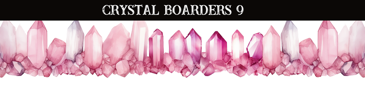 Crystals Boarders UV DTF - 8 Design Options