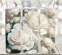 3D Flowers and Roses Vinyl Tumbler wraps- 14 Designs