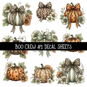 Boo Crew UV DTF Decal sheets 3 designs available