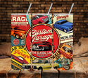 Custom Garage vinyl tumbler wraps