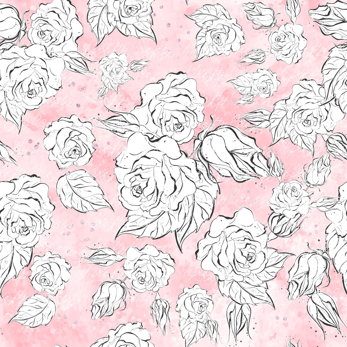 Red and Pink Roses Collection Vinyl collection- 12x12 vinyl sheets-22 designs available