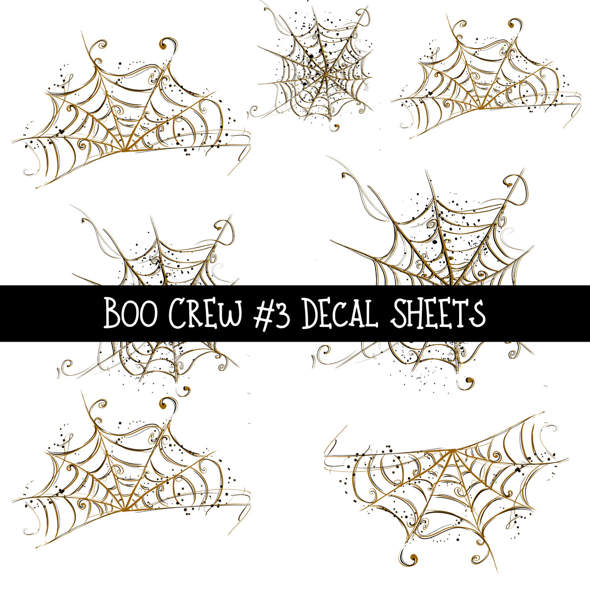 Boo Crew UV DTF Decal sheets 3 designs available