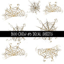 Boo Crew UV DTF Decal sheets 3 designs available
