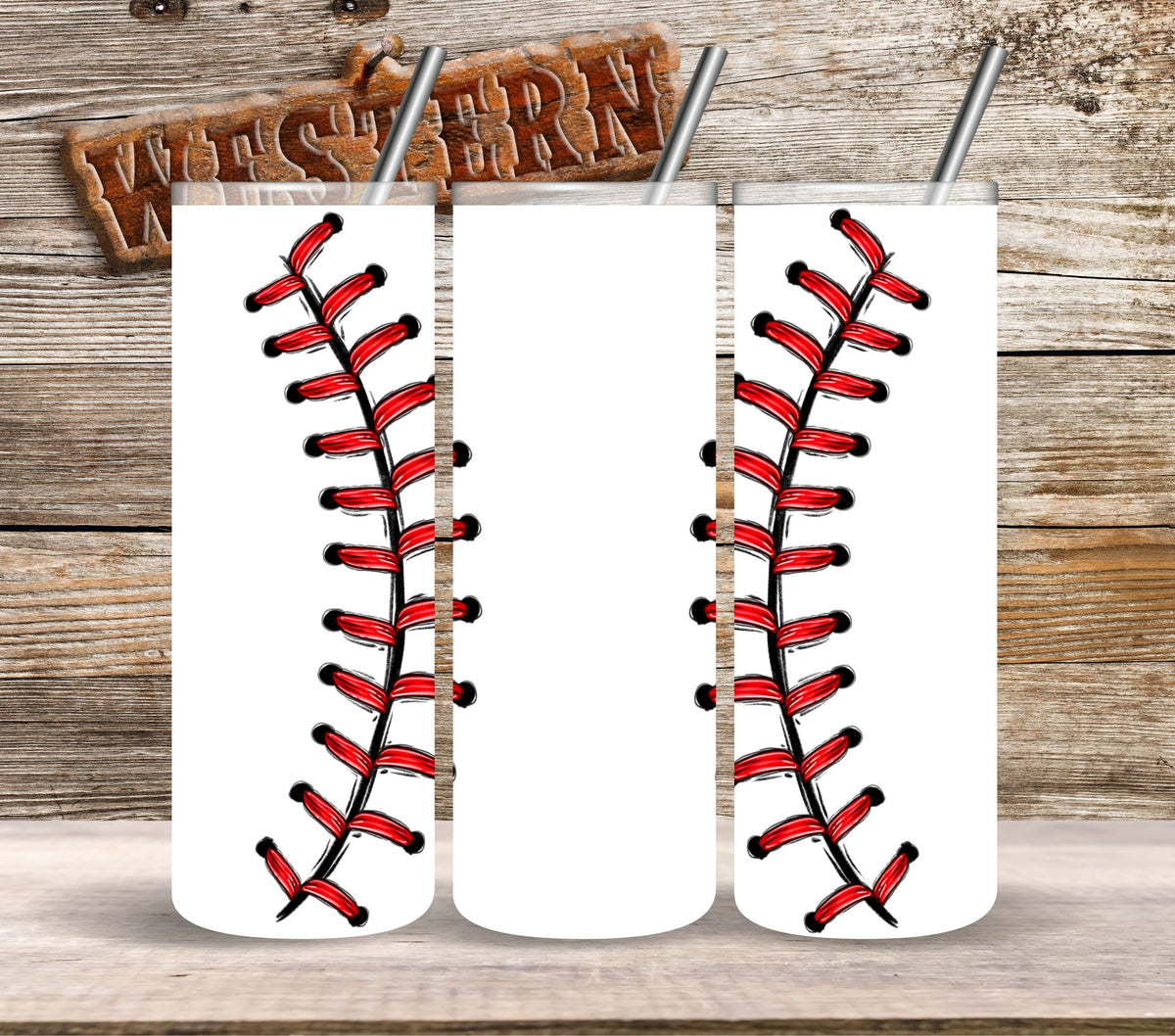 Baseball Doodle Stitches UV DTF