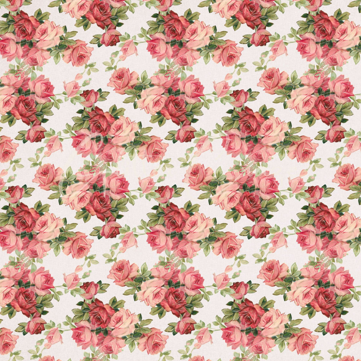 Vintage Pink Floral Collection- 12x12 vinyl sheets- 12 Designs