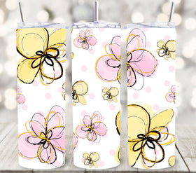 Hand Drawn Floral Wraps and 12x12 sheets- 5 Designs