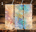 Ombre scales #1 vinyl tumbler wraps