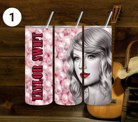 Taylor Vinyl Tumbler wraps- 10 Designs- 2 Sizes