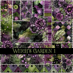 Witch's Garden Vinyl collection- 12x12 vinyl sheets-10 designs available