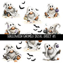 Halloween Gnomes UV DTF Decal sheets 6 Designs available