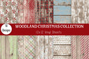 Woodland Christmas vinyl collection- 12x12 sheets- 10 designs available