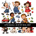 Little Rascals UV DTF Decal sheets 12 Designs available