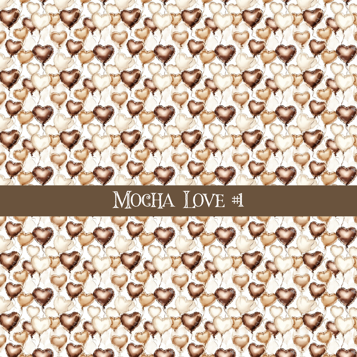 Mocha Love- vinyl sheets 20 (Patterns to choose from)