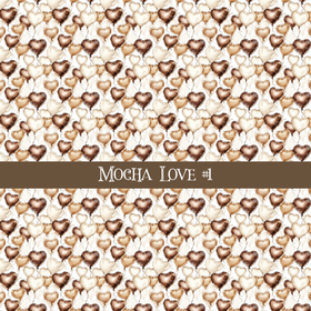 Mocha Love- vinyl sheets 20 (Patterns to choose from)
