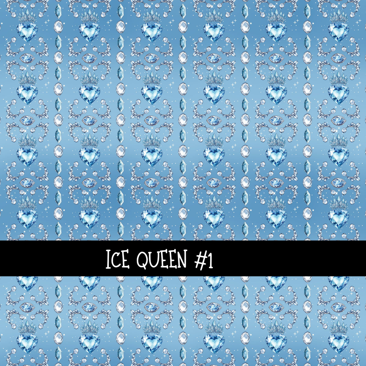 Ice Queen Collection vinyl sheets 12 Patterns to choose from