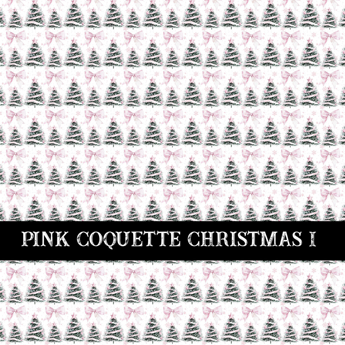 Pink Coquette Christmas  Collection vinyl sheets 14 Patterns to choose from