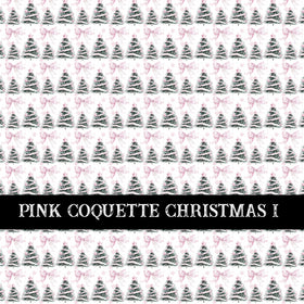 Pink Coquette Christmas  Collection vinyl sheets 14 Patterns to choose from