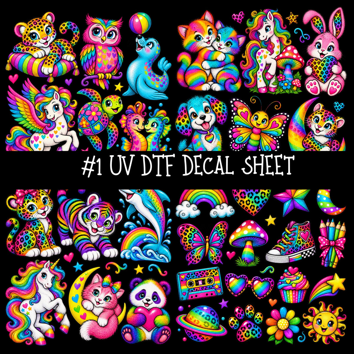 Let's Be Frank UV DTF Decal sheets 11 Designs available