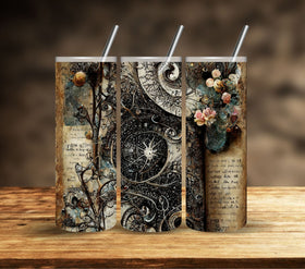 Mystical Pages Vinyl tumbler wraps 20 designs