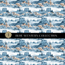 Blue Western Vinyl collection- 12x12 vinyl sheets-16 designs available