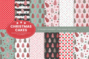 Christmas Cakes vinyl collection- 12x12 sheets- 12 designs available