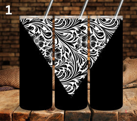 Floral Tool UV DTF Vsplit tumbler wraps white 7 Designs