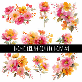 Tropic Crush Collection 14 Coordinating UV Decal sheets to choose from