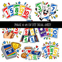 Phase 10 UV DTF Decal sheets 11 Designs available