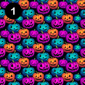 Neon Halloween 12x12 Vinyl Sheets- 10 Designs Available