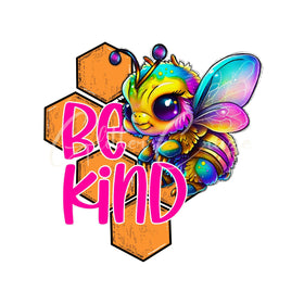 Bee Kind Neon DTF Transfer