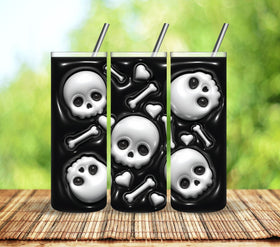 Puffy Skull wraps- 2 colors