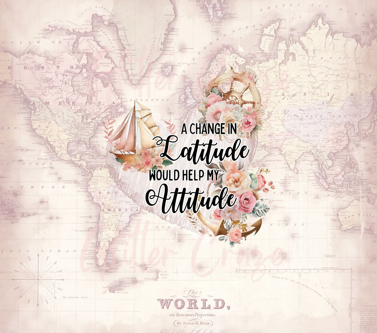 A Change in Latitude will help my attitude wrap and decal digital download