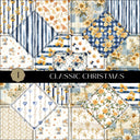 Fall Patchwork Vinyl collection- 12x12 vinyl sheets-5 designs available