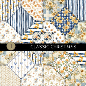 Fall Patchwork Vinyl collection- 12x12 vinyl sheets-5 designs available