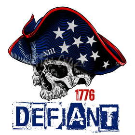 Patriotic Skull DTF Transfers