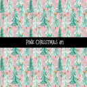 Pink Christmas Collection vinyl sheets 12 Patterns to choose from