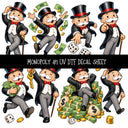 Monopoly UV DTF Decal sheets 11 Designs available