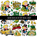 Richie Rich UV DTF Decal sheets 11 Designs available
