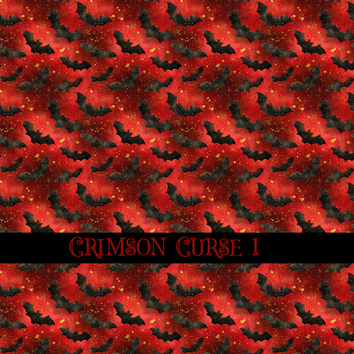 Crimson Curse Vinyl collection- 12x12 vinyl sheets-14 designs available