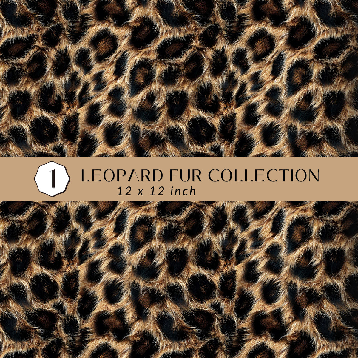 leopard Fur Collection Vinyl collection- 12x12 vinyl sheets-10 designs available