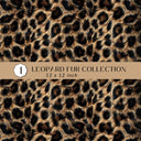 leopard Fur Collection Vinyl collection- 12x12 vinyl sheets-10 designs available