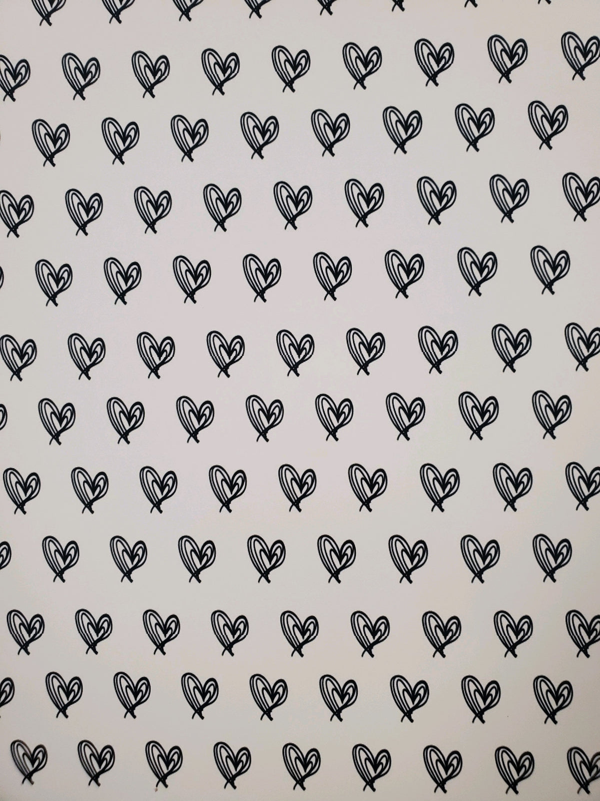 Sketch Hearts - Adhesive Vinyl