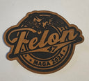 Felon 2024 Faux Leather iron on hat patch